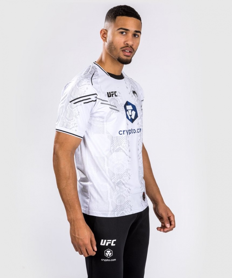 Maillot Venum UFC Adrenaline by Authentic Fight Night Walkout Homme Blanche  | IGE-7579830