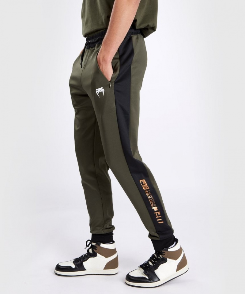 Pantalon Venum UFC Adrenaline by Fight Week Performance Jogging Homme Kaki Marron  | TQU-0601819