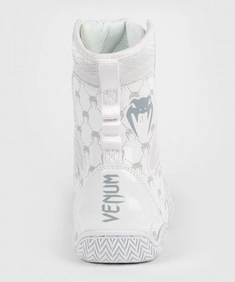 Chaussures De Boxe Venum Elite Evo Monogram Homme Blanche Blanche  | BAL-8476352